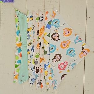 Set of 7 baby bandanas